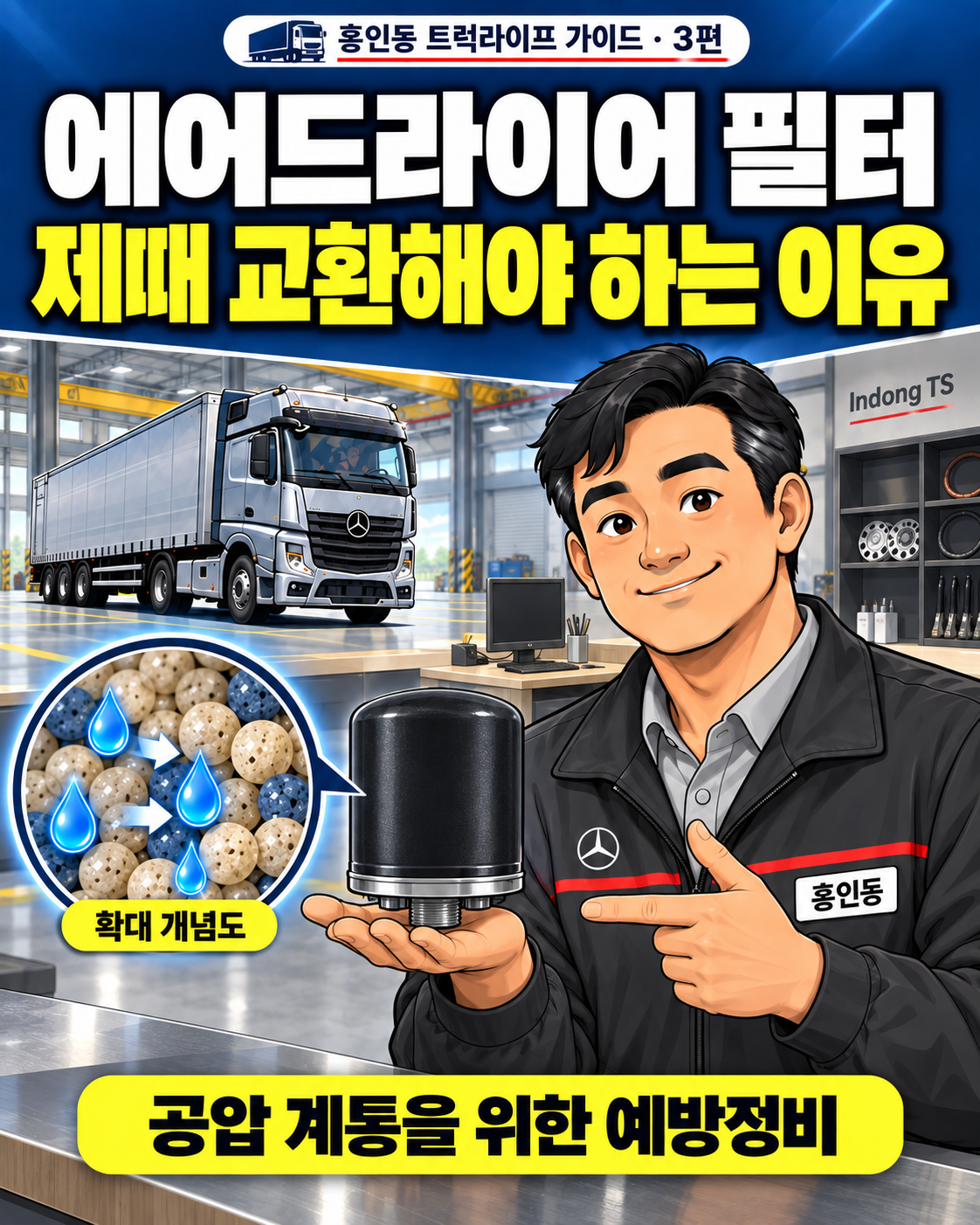 에어드라이어 필터를 제때 교환해야 하는 이유. 홍인동 트럭라이프 가이드 3편 표지