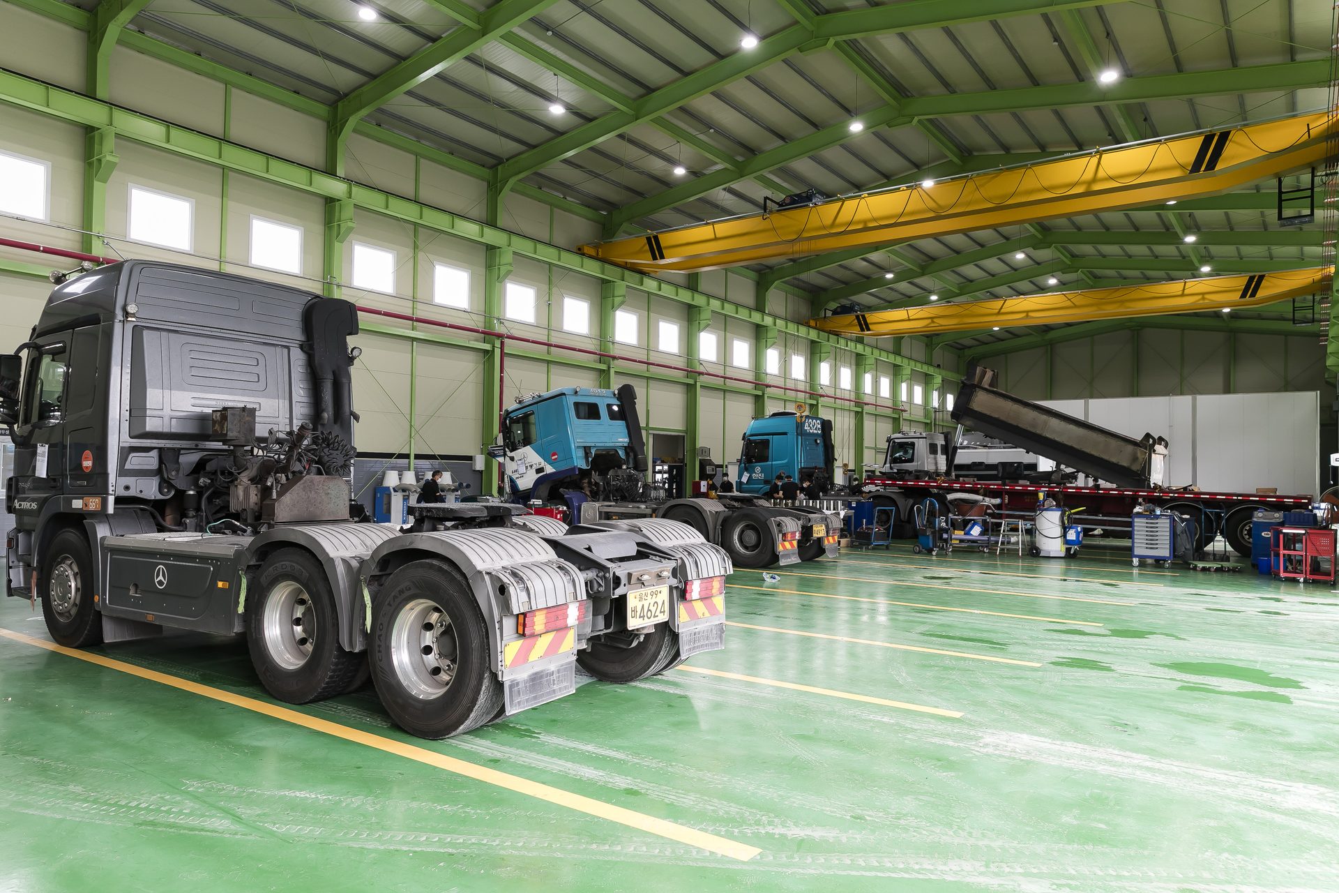 인동티에스 정비베이 전경